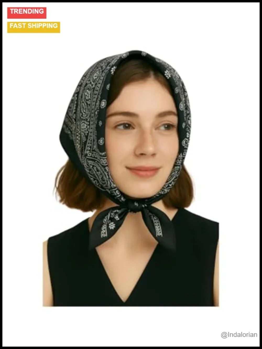 100% Mulberry Silk Scarf Small Square Hair Bandana Neckerchief